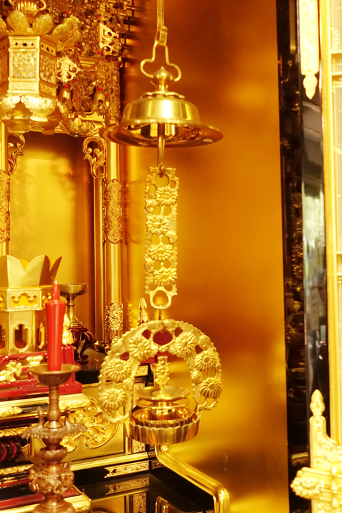 CE71 寺院仏具 真鍮製菊灯一対 50.5cm さざえ仏教美術蝋燭菊燈浄土真宗